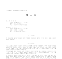 고소장 (업무상위력등에의한간음죄) 고소장 (업무상위력등에의한간음죄)